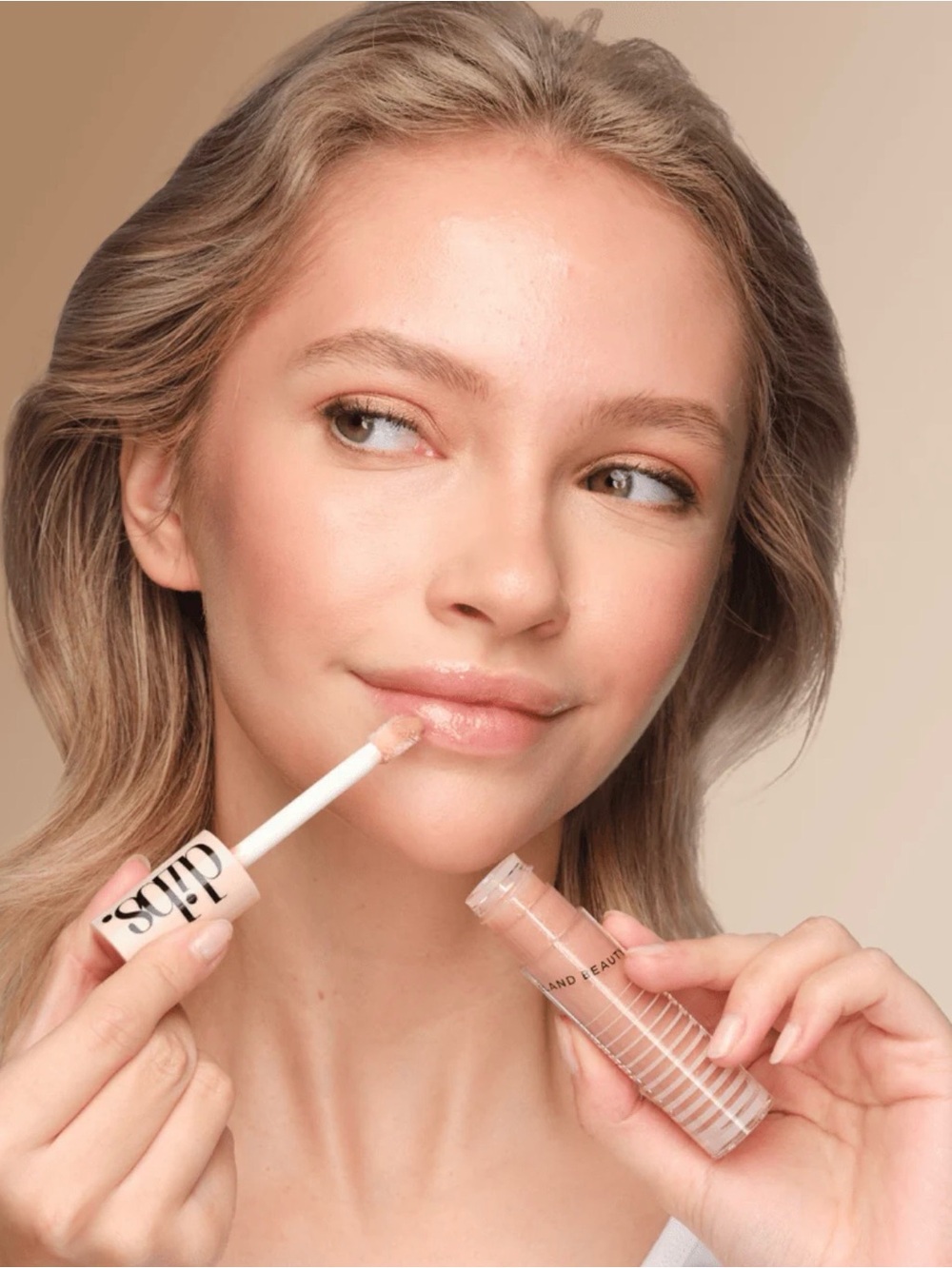 Dibs Glowy Nude-Pink Lip Gloss Balm — Kiss Me Quick